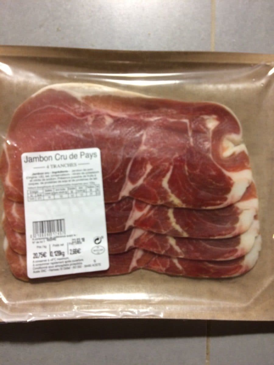 Open Food Facts Jambon cru de pays packshot