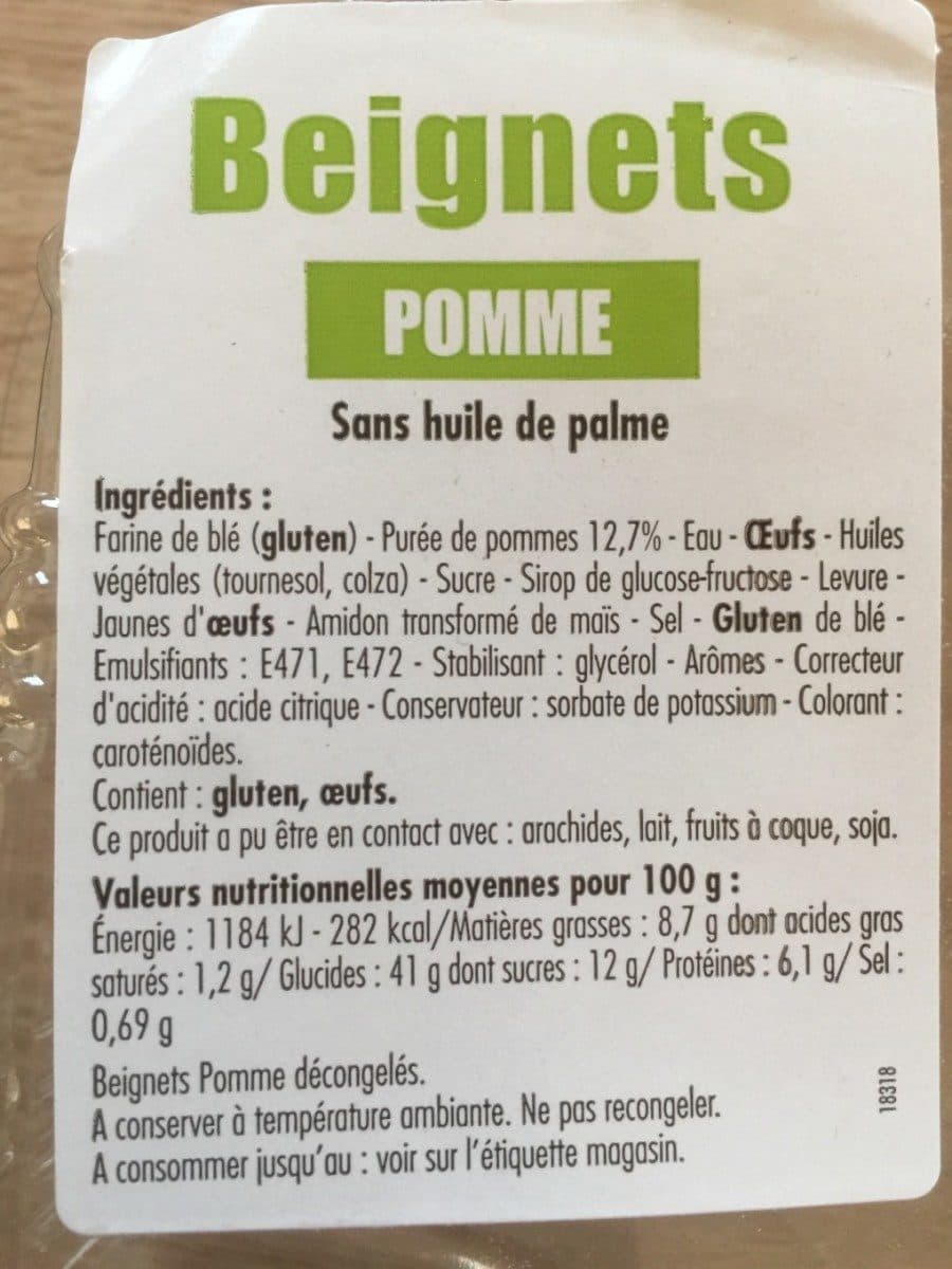 Leclerc Beignet pomme packshot