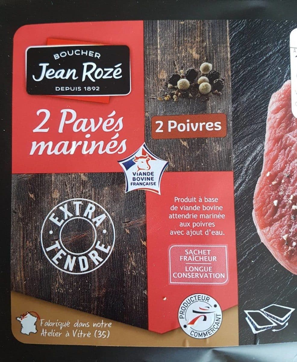 Open Food Facts 2 pavés marinés packshot