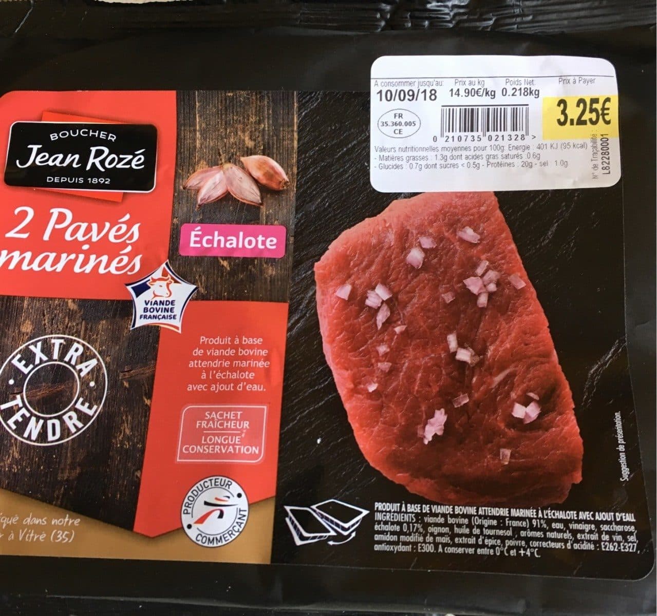 Open Food Facts 2 pavés marinés packshot