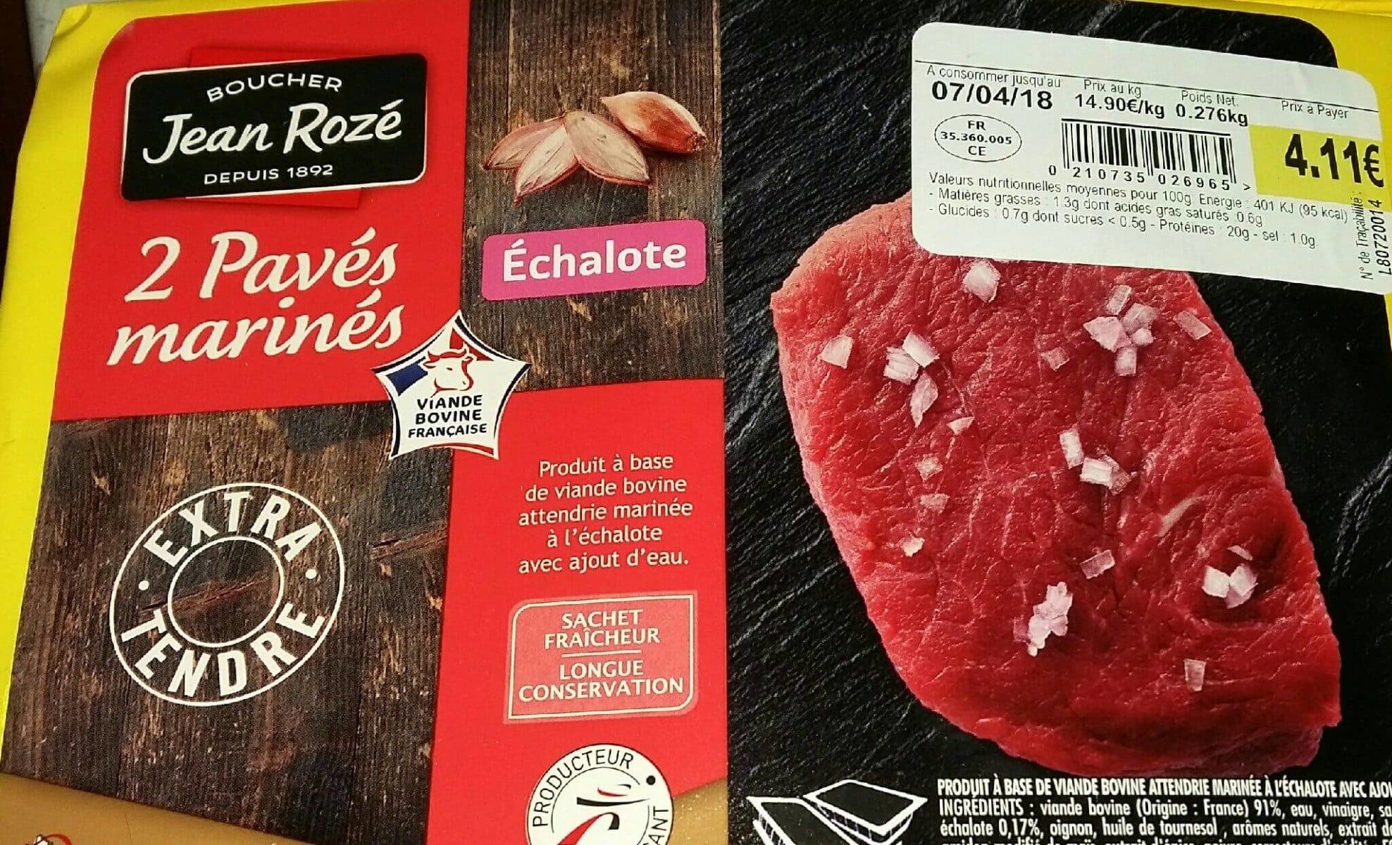 Open Food Facts Pavés marinés packshot
