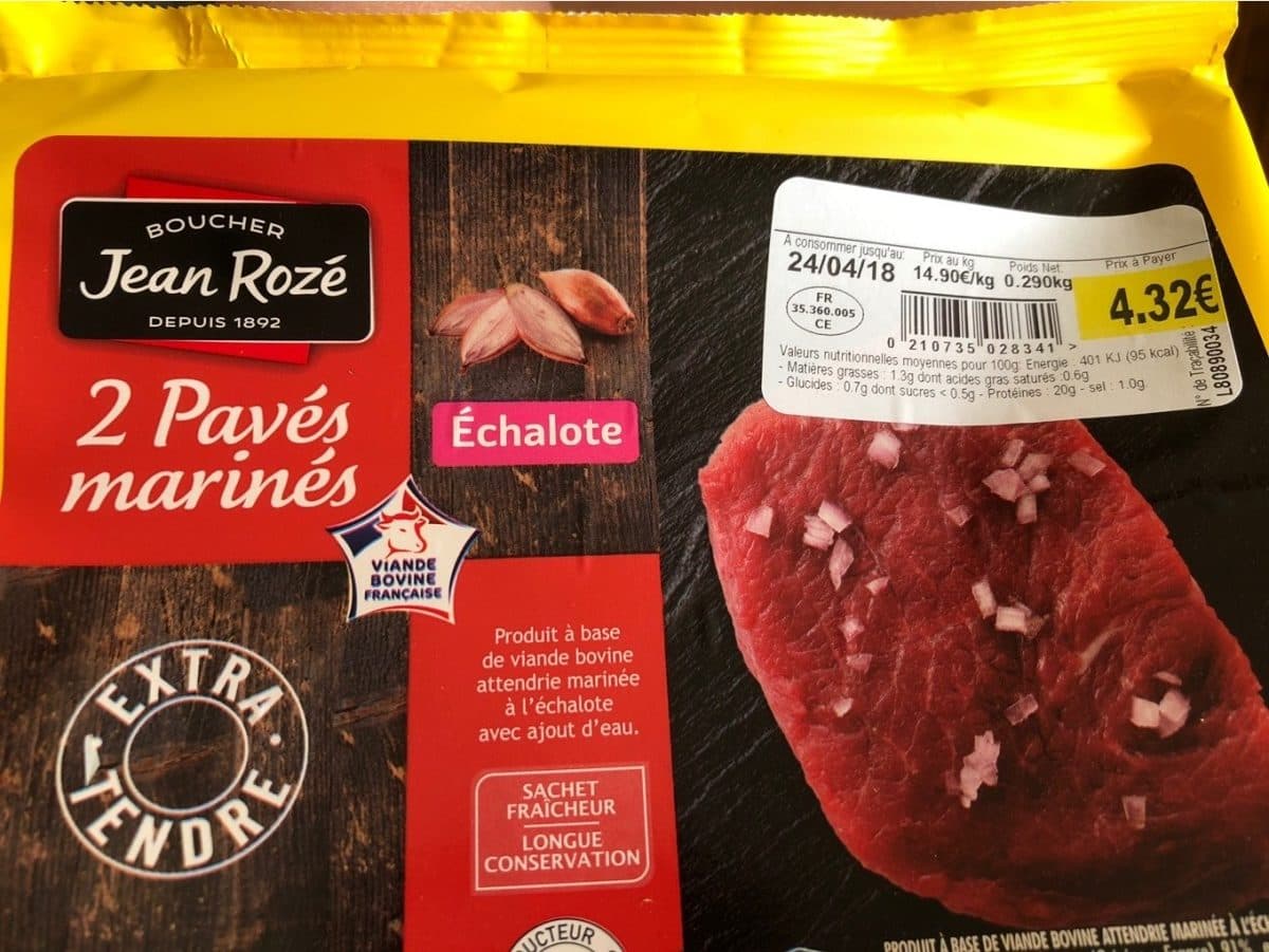 Intermarché 2 Pavés Marinés Échalote packshot
