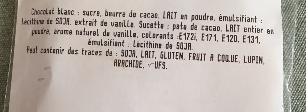 Open Food Facts SUCETTE CHOCOLAT BLANC packshot