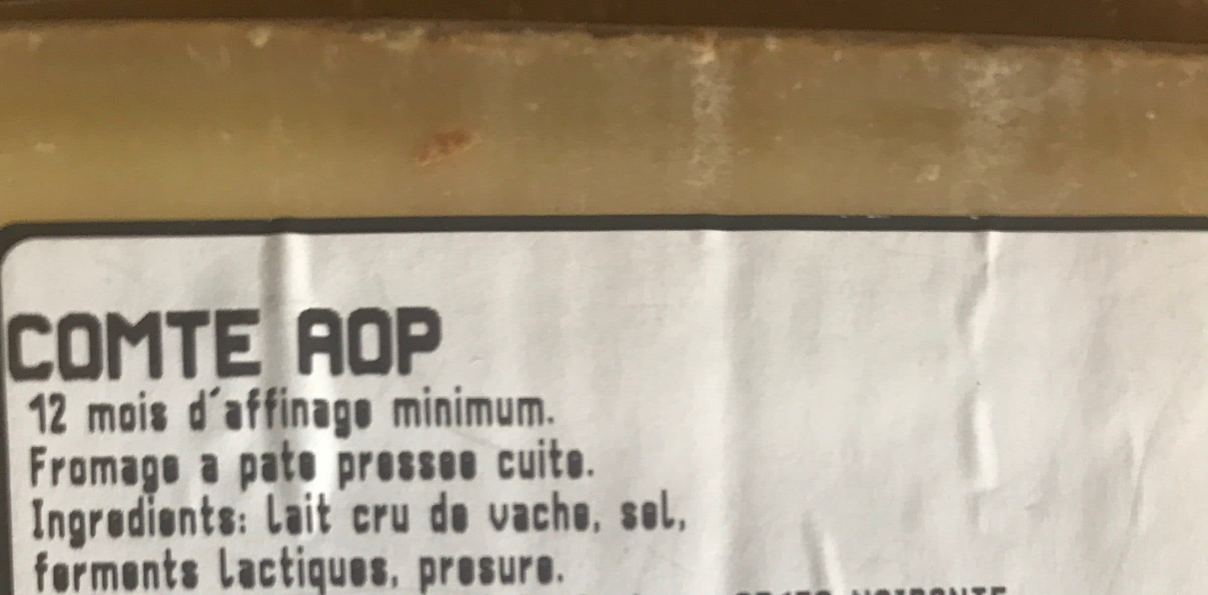 Open Food Facts Comté AOP packshot