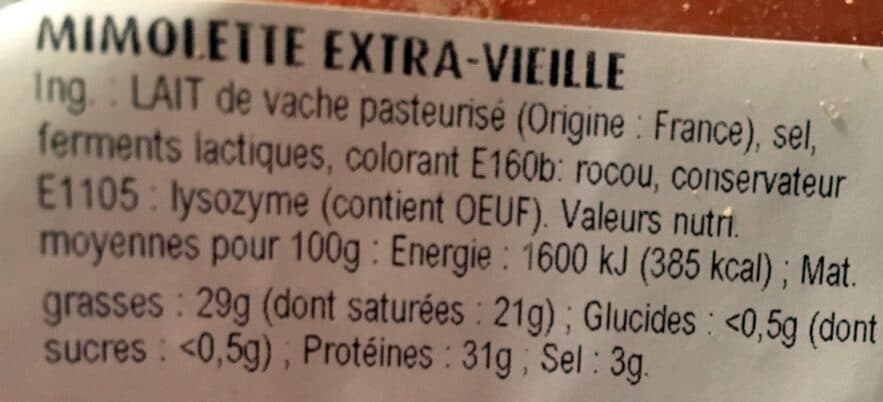 Intermarché Mimolette extra vieille packshot