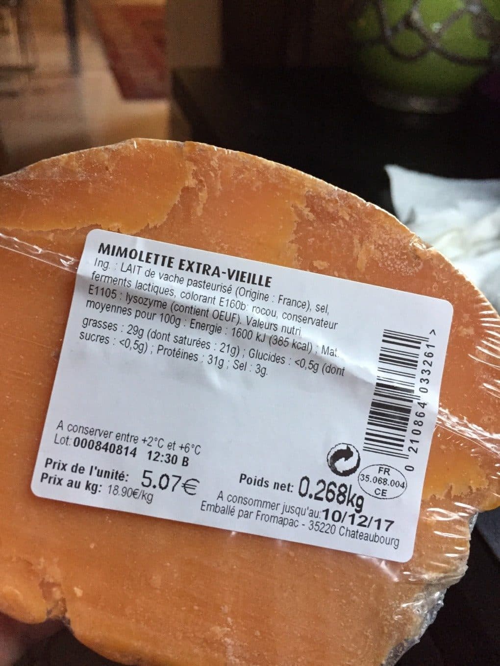 Fromapac Mimolette extra-vielle packshot