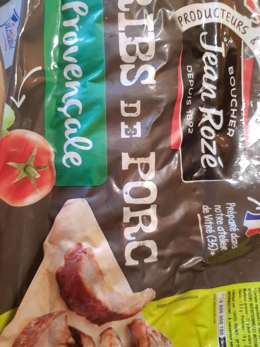 Open Food Facts Ribs de porc provençale packshot