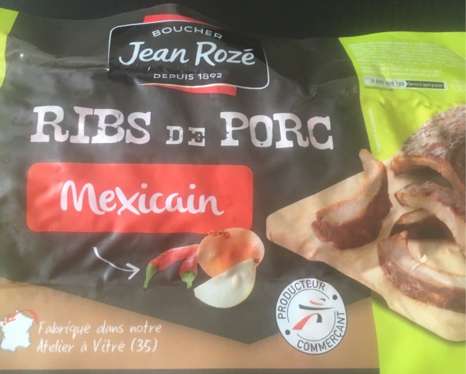 Jean Rozé Ribs de porc (Mexicain) packshot
