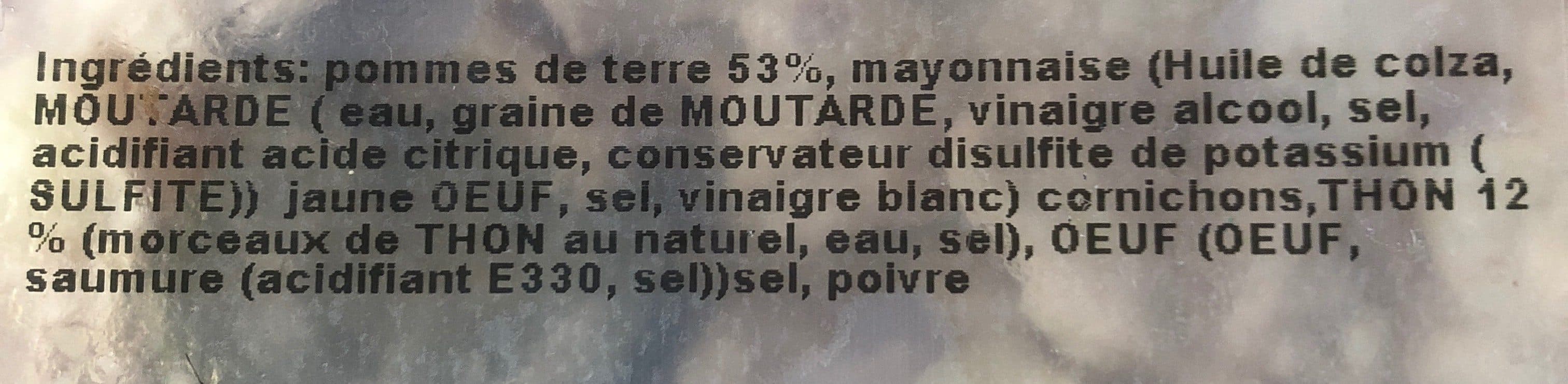 Open Food Facts Pommes de terre au thon packshot