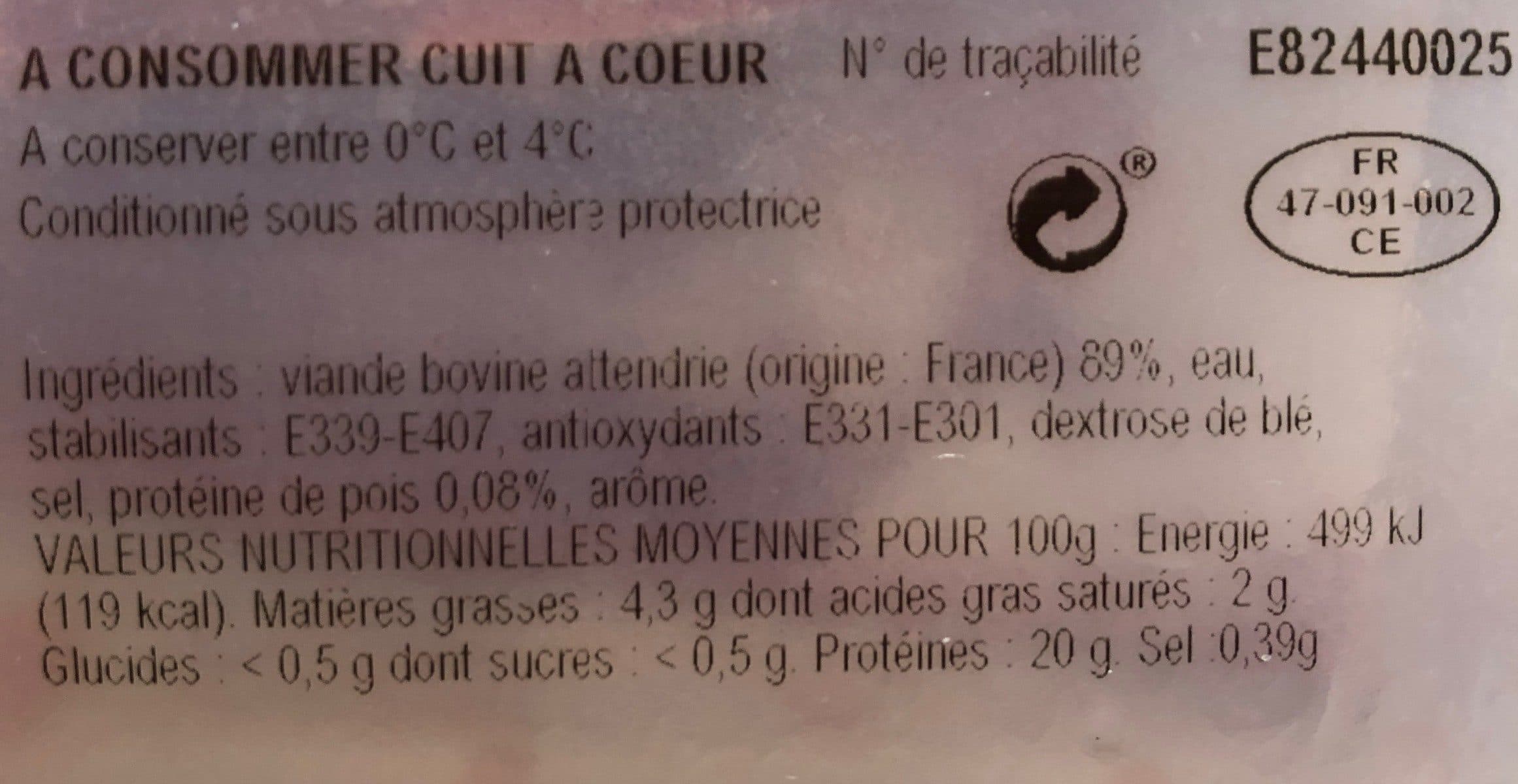 Open Food Facts Paves attendris packshot