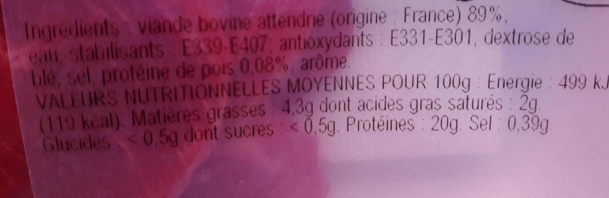 Open Food Facts 2 Steaks attendris packshot