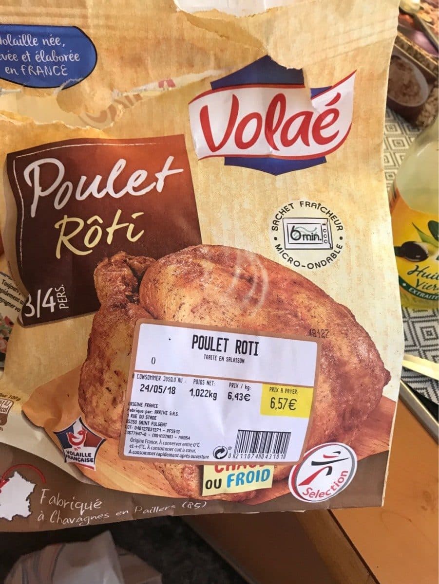 Volaé Poulet rôti packshot