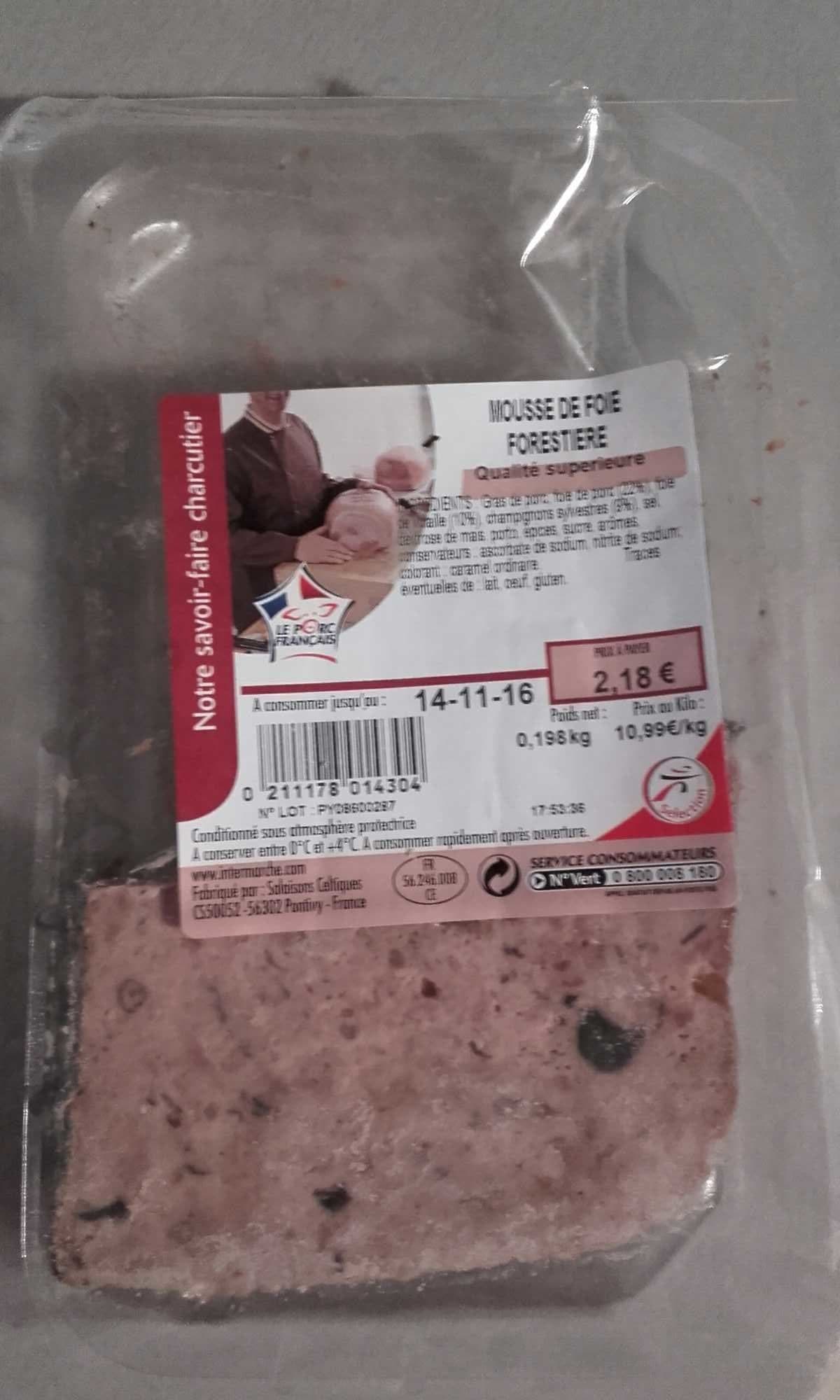 Intermarche Mousse de foie forestière packshot