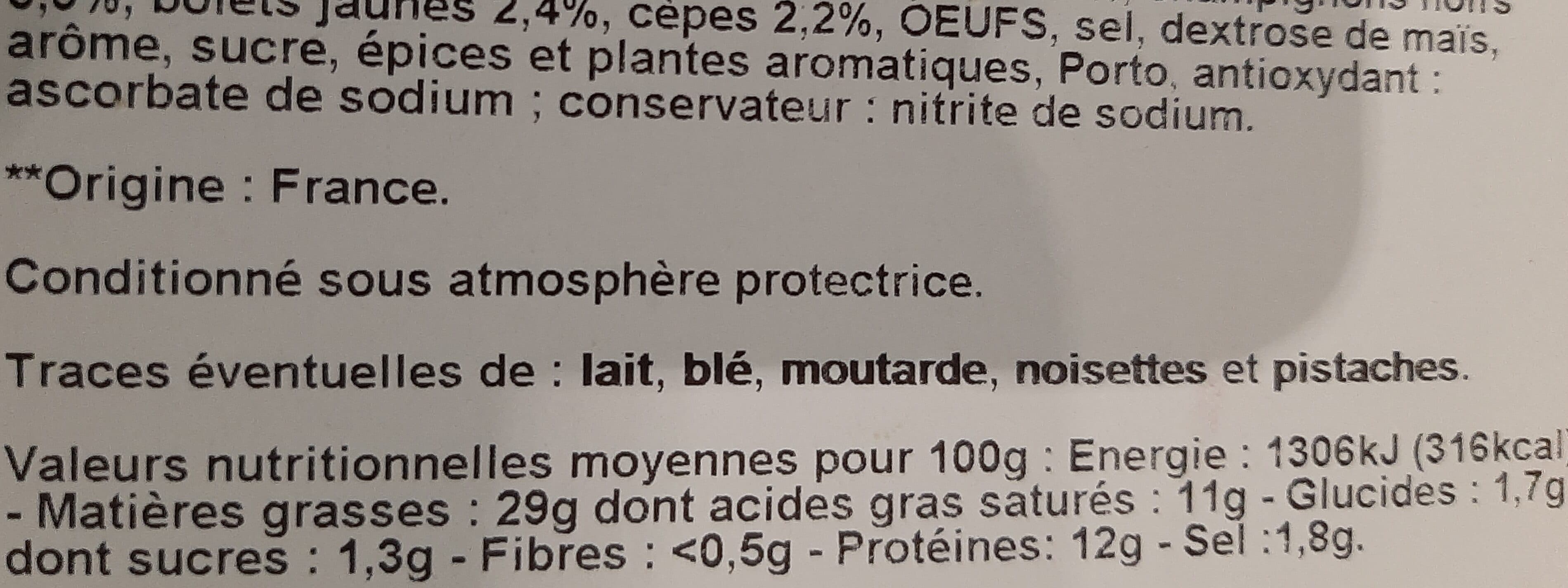 Open Food Facts Mousse de foie forestière packshot