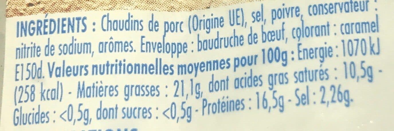 Open Food Facts veritable andouille de guémené packshot