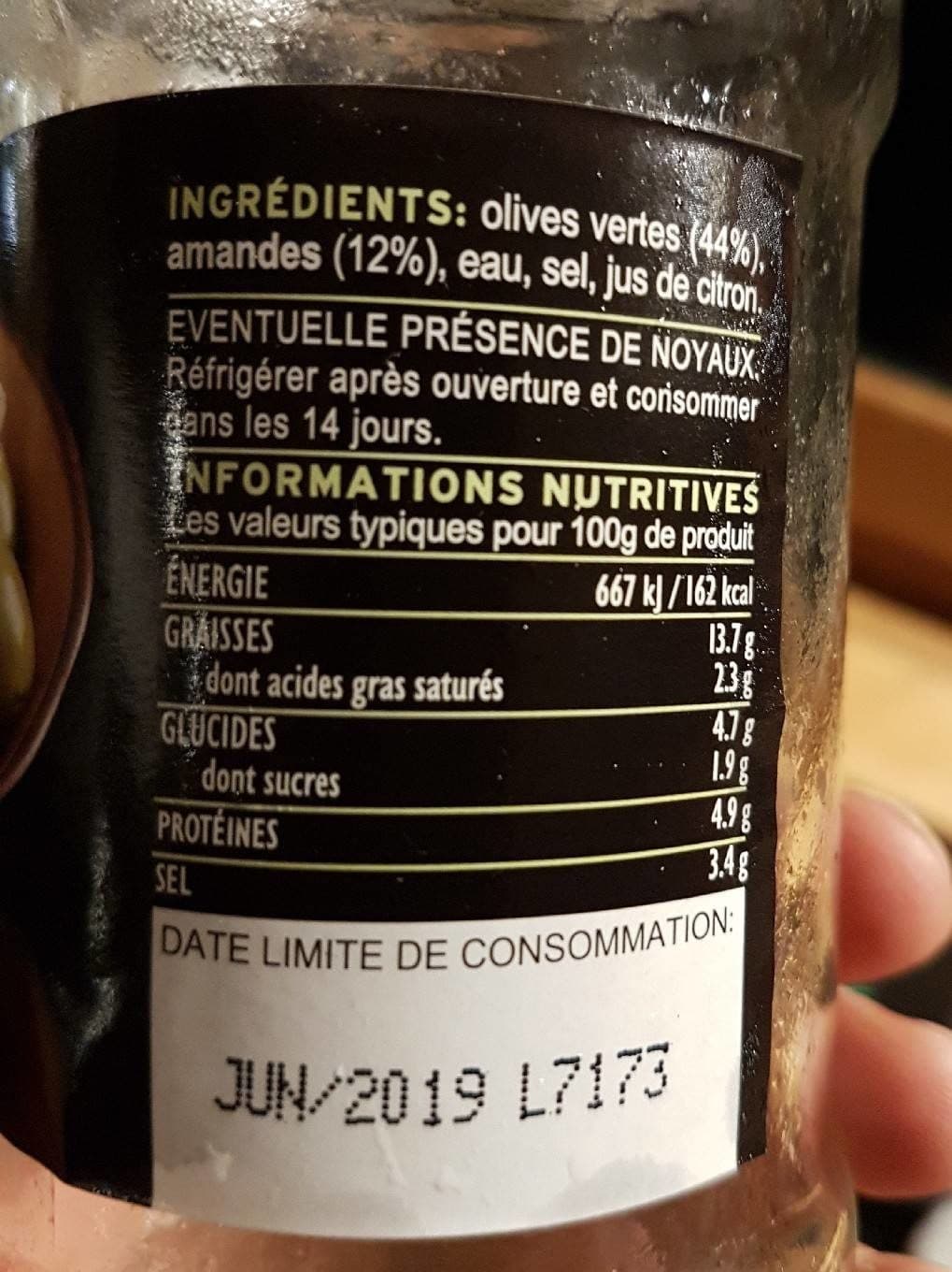 Gaea Olives vertes farcies aux amandes packshot