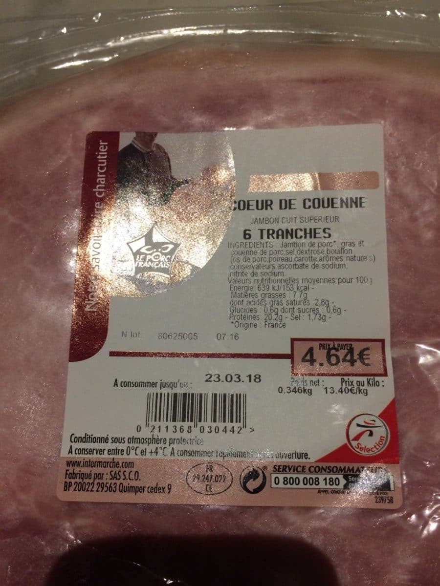 Open Food Facts Coeur de couenne packshot