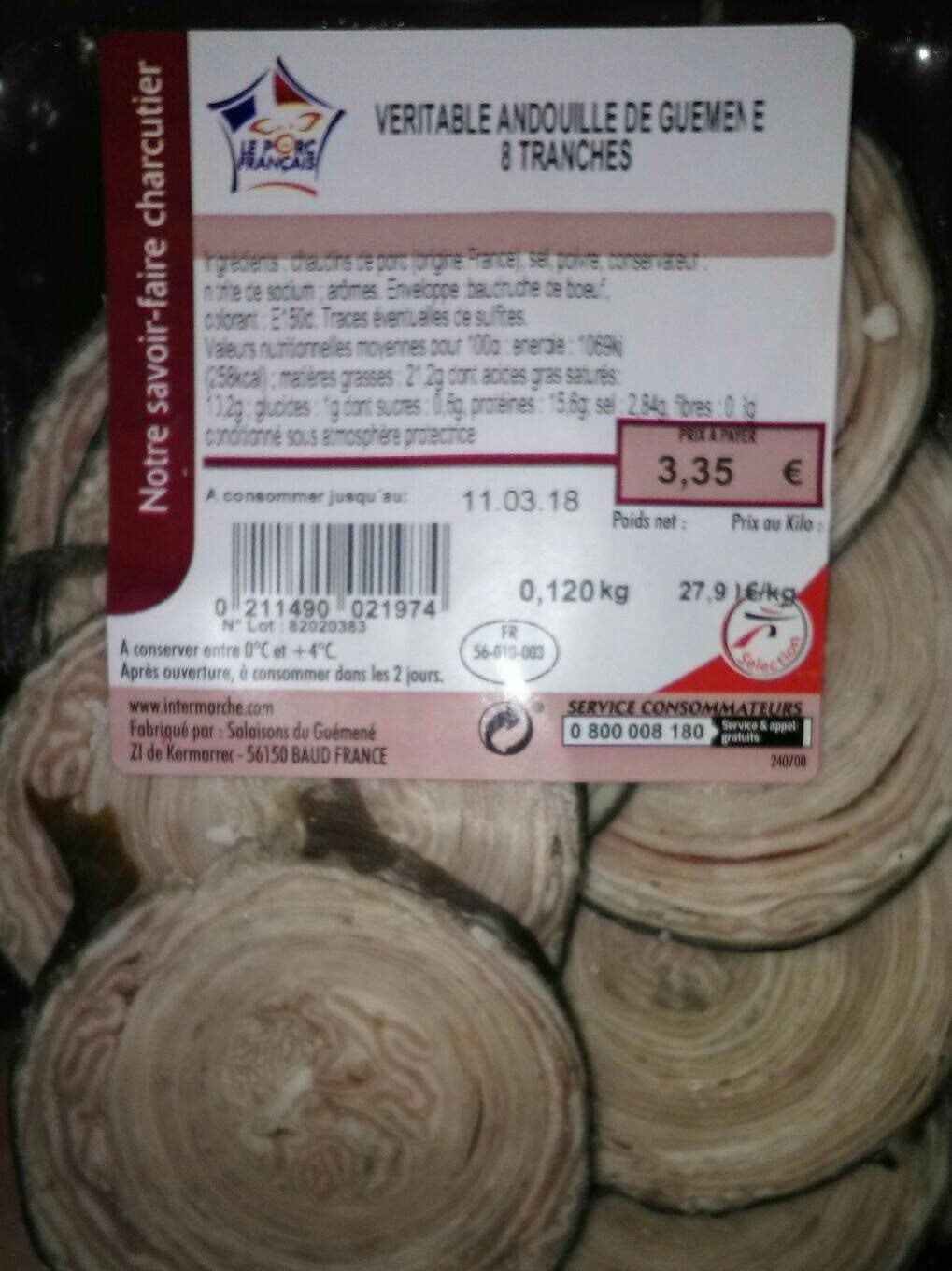 Intermarché Véritable andouille de guémené packshot