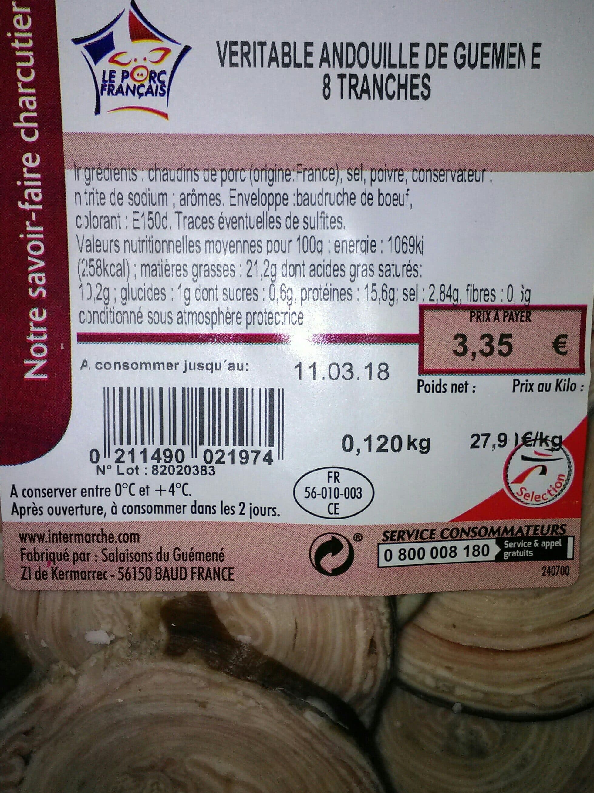 Intermarché Véritable andouille de guémené packshot