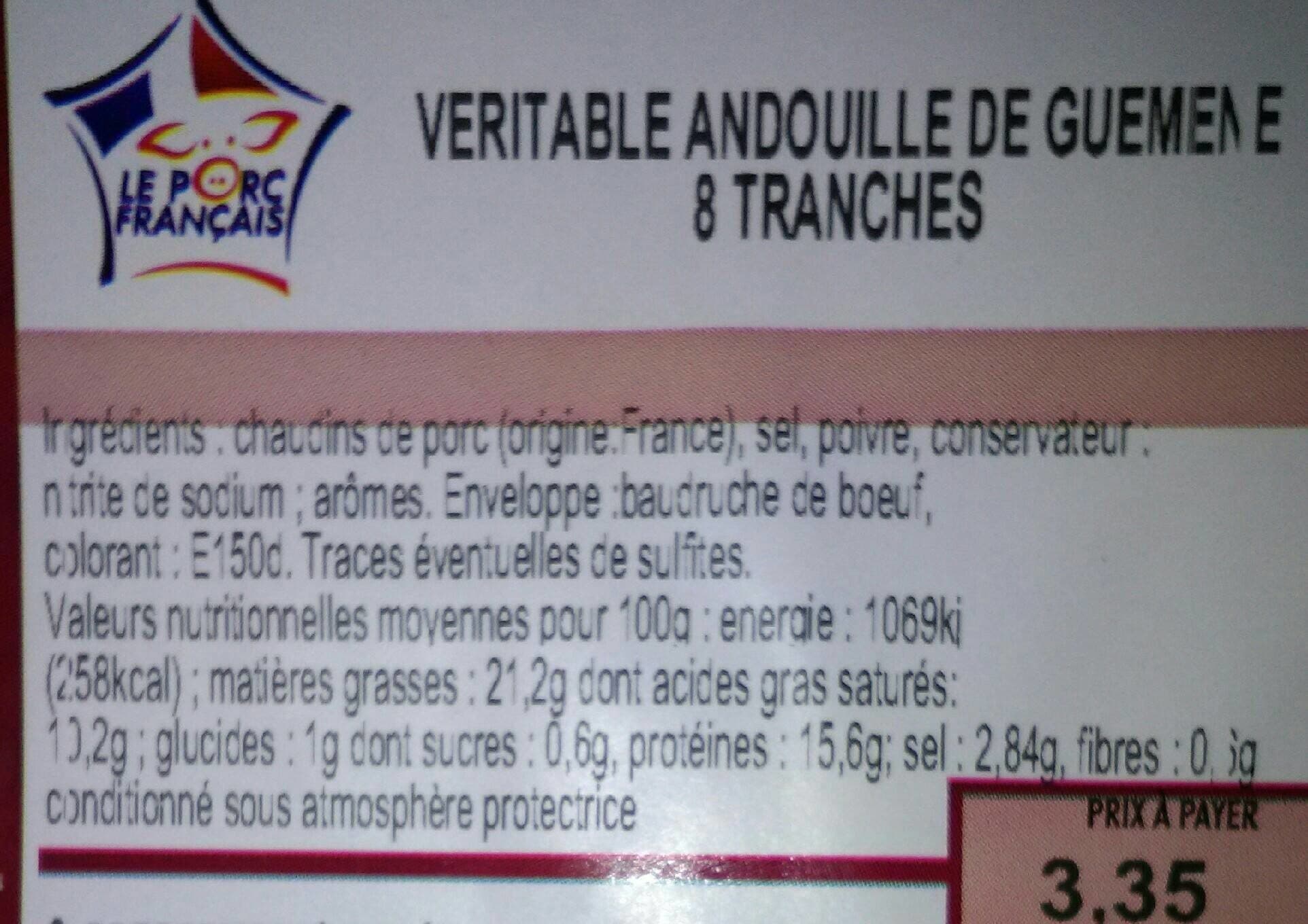 Intermarché Véritable andouille de guémené packshot
