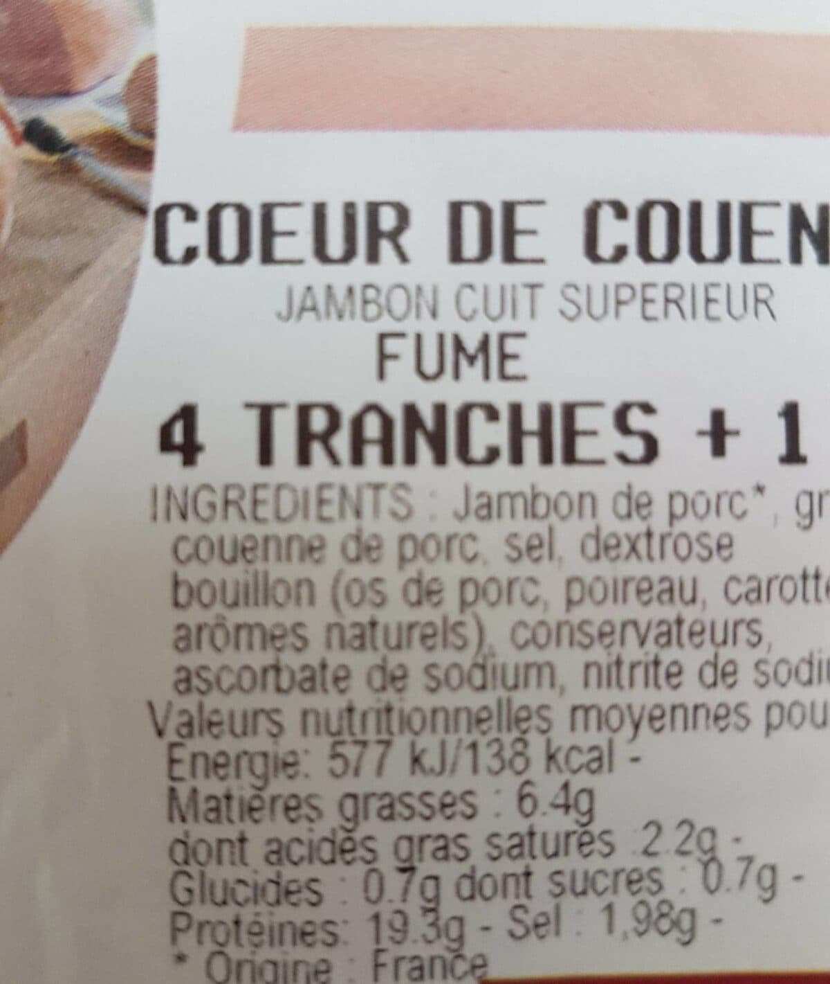 Open Food Facts coeur de couenne packshot