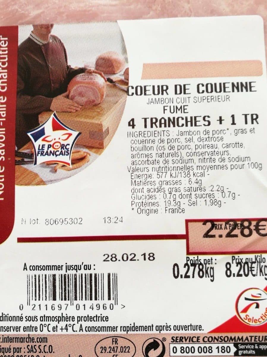 Inter marche cœur de couenne packshot