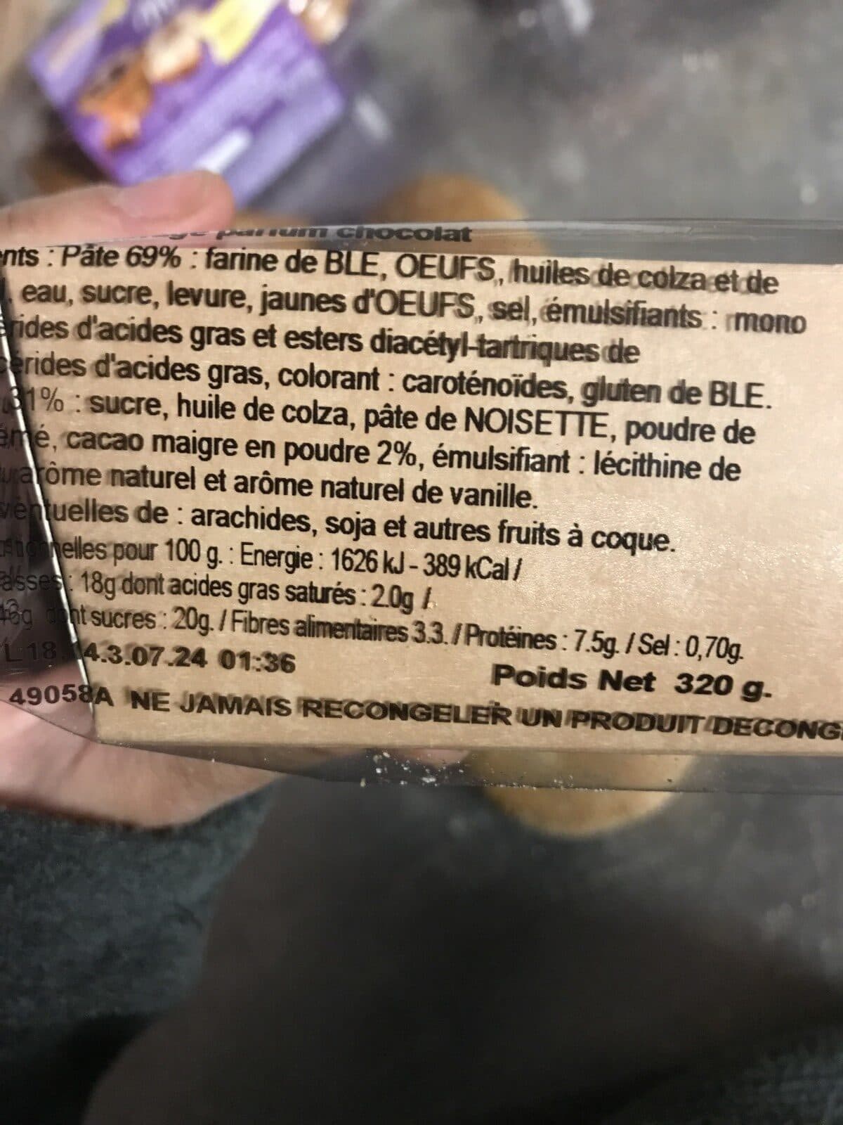 Open Food Facts Beignet chocolat packshot