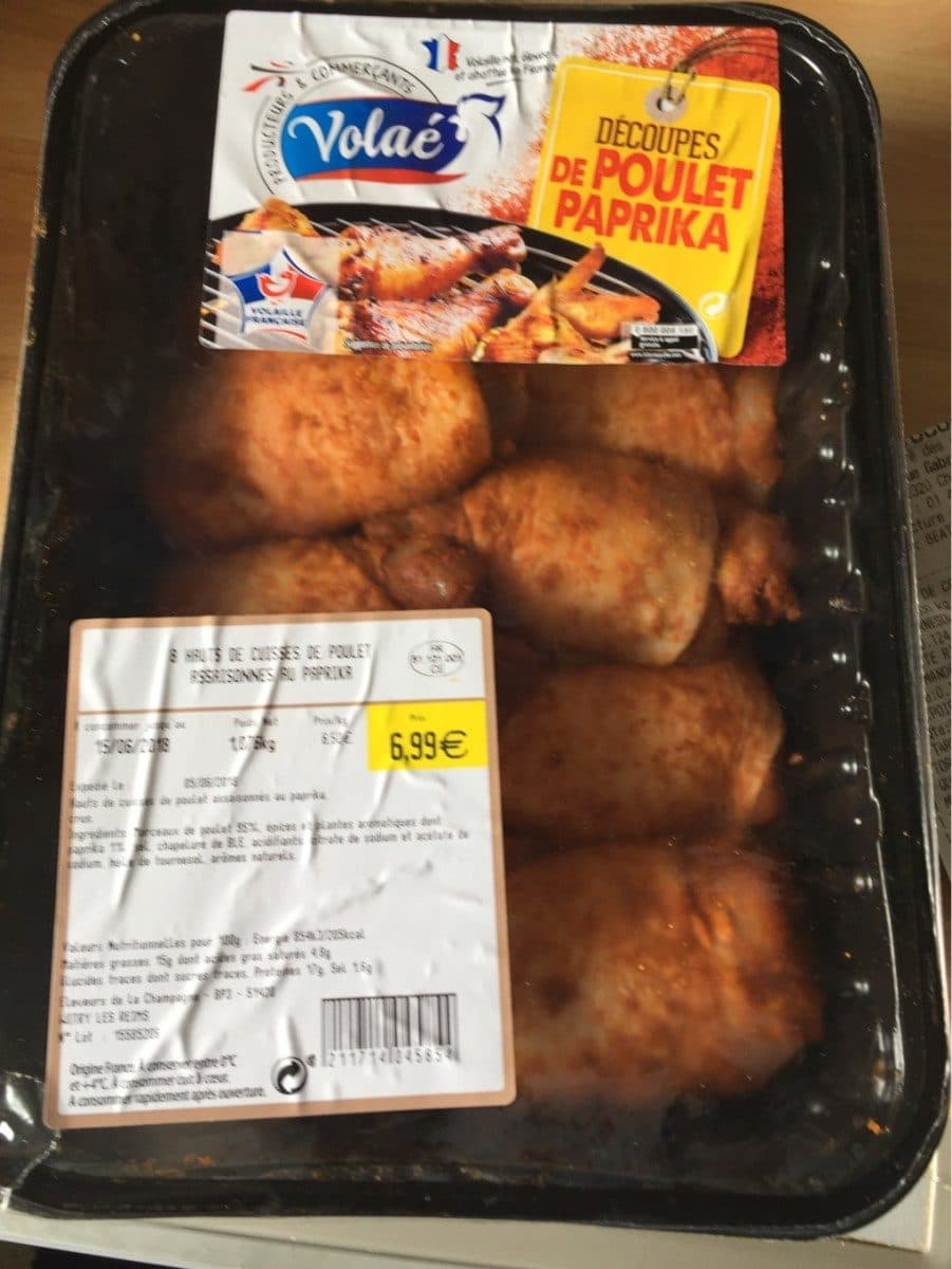 Volaé Decoupes poulet paprika packshot