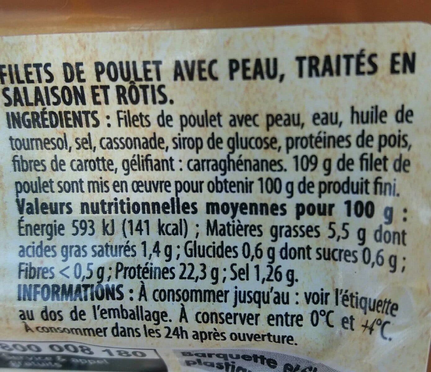 Volaé Filets de poulet rotis packshot
