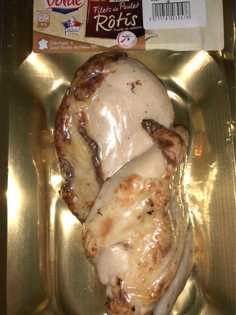 Open Food Facts Filets de poulet rotis packshot
