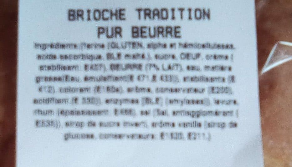 Open Food Facts Brioche tradition pur beurre packshot