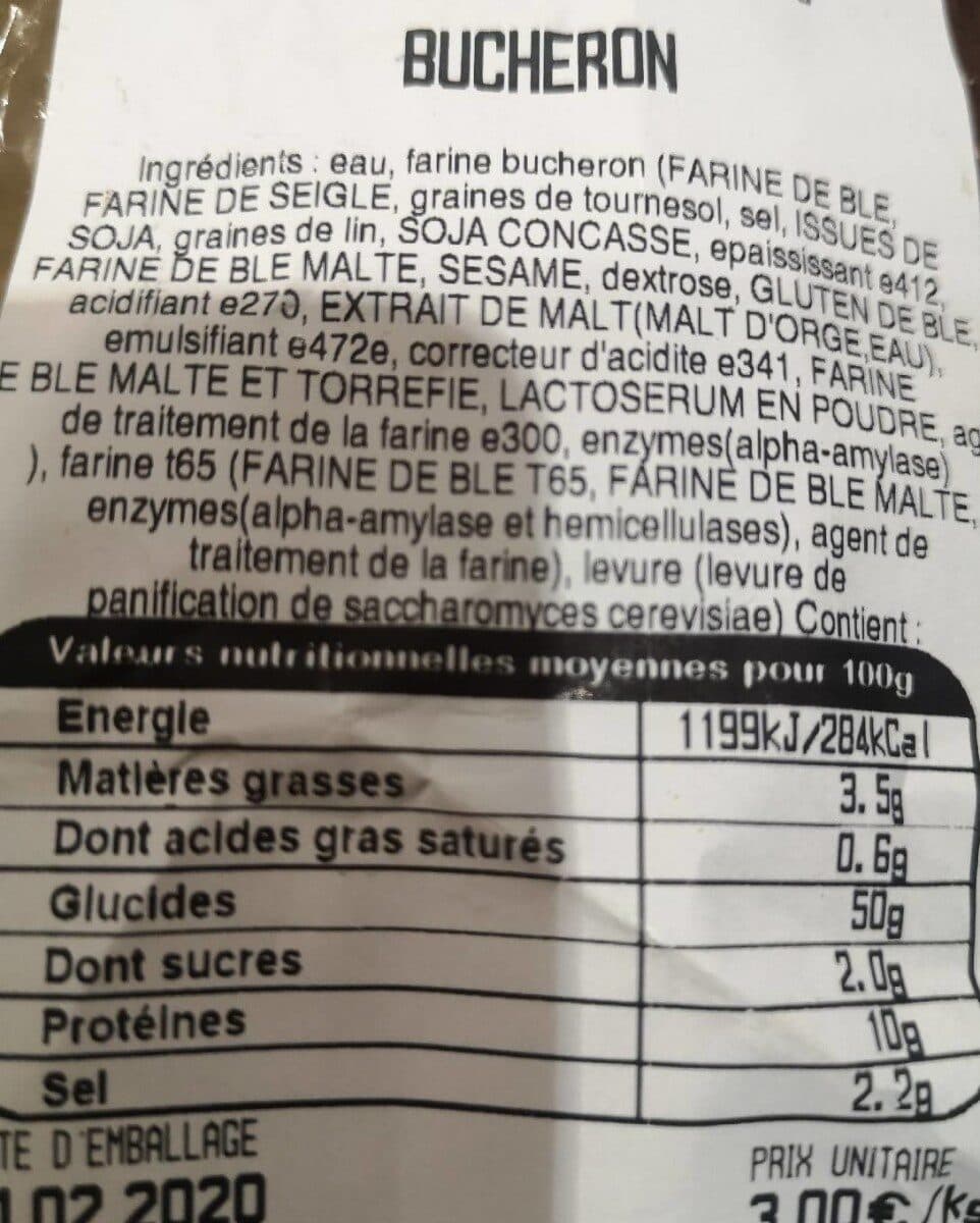 Leclerc Pain bûcheron packshot