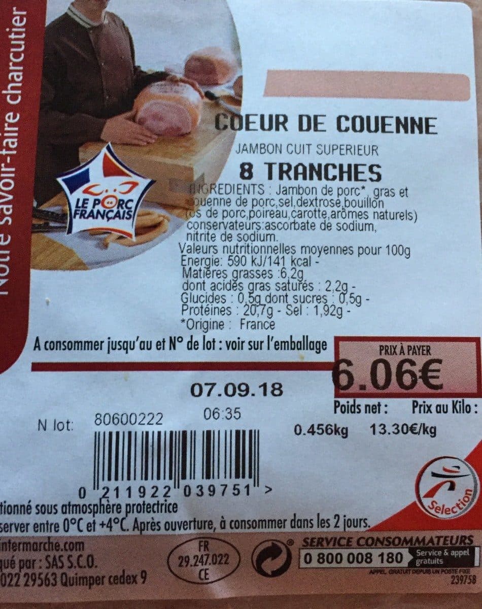 Open Food Facts Coeur de couenne packshot