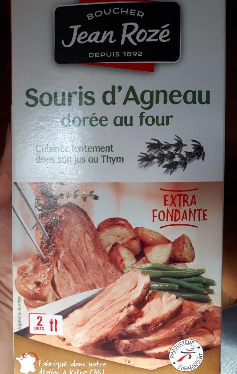 Open Food Facts Souris d'agneau dorée au four packshot