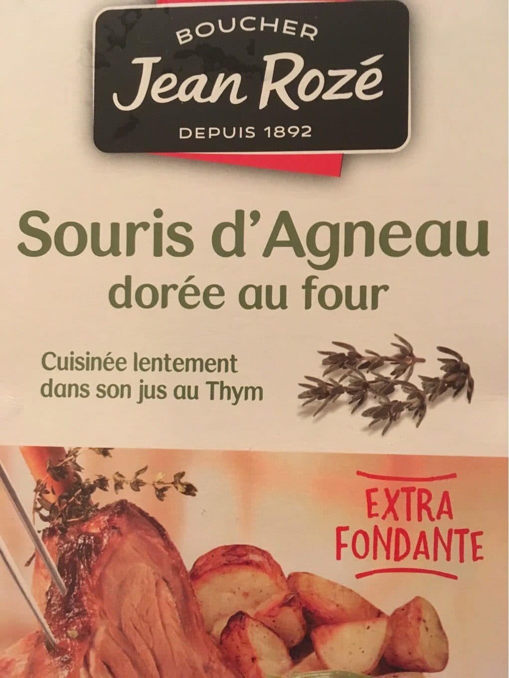 Jean Rozé Souris d’Agneau dorée au four packshot