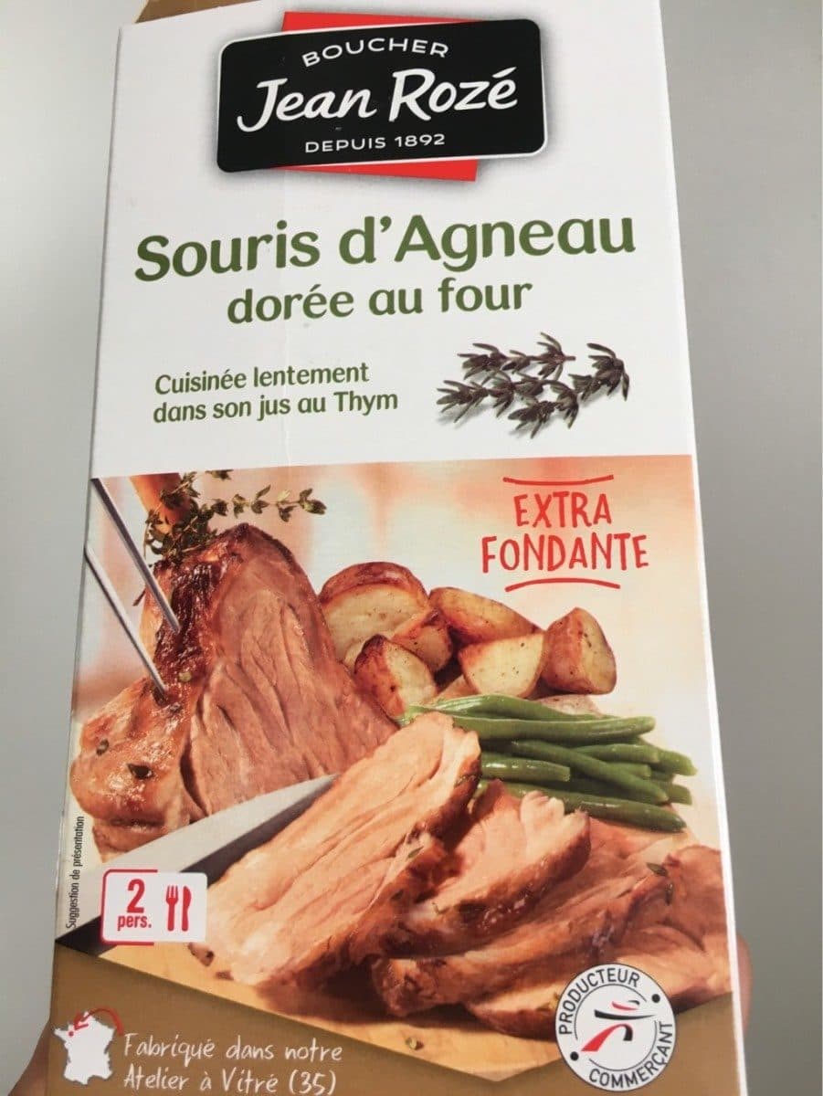 Open Food Facts Souris d'agneau dorée au four packshot