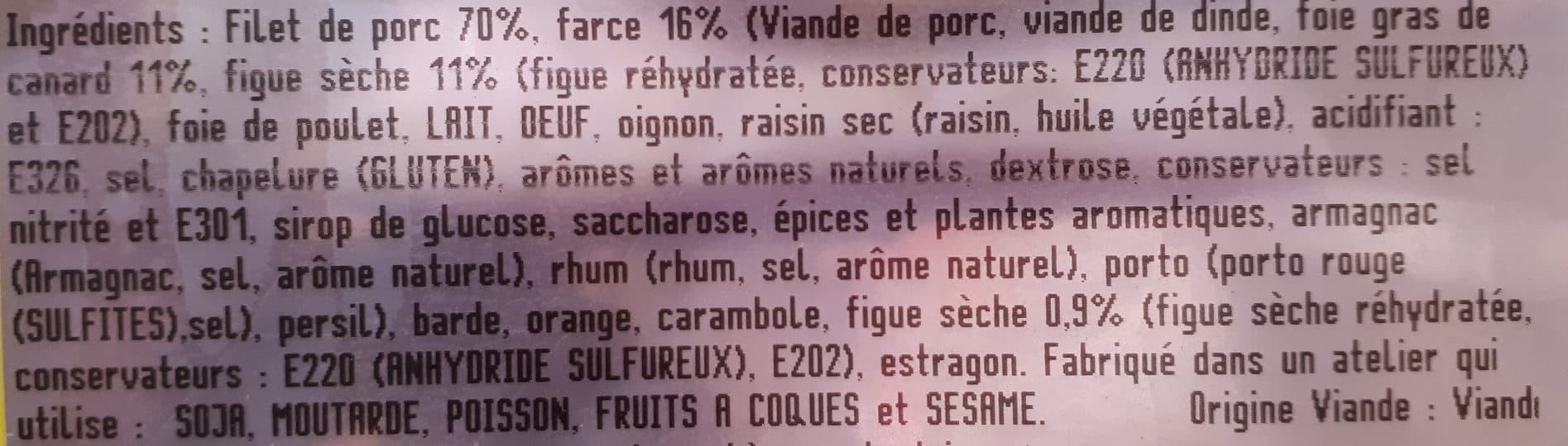 Maître Jacques Rôti de porc foie gras figues packshot