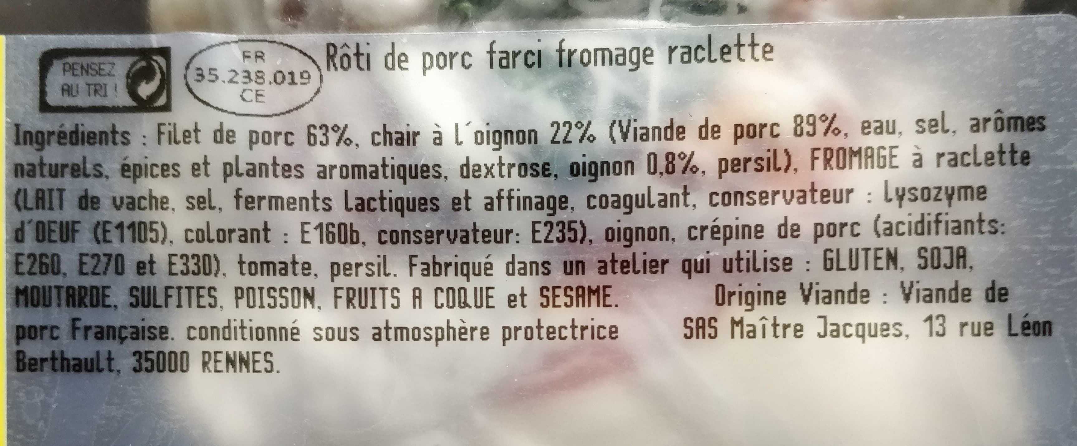 Maître Jacques Rôti de porc à la Savoyarde packshot