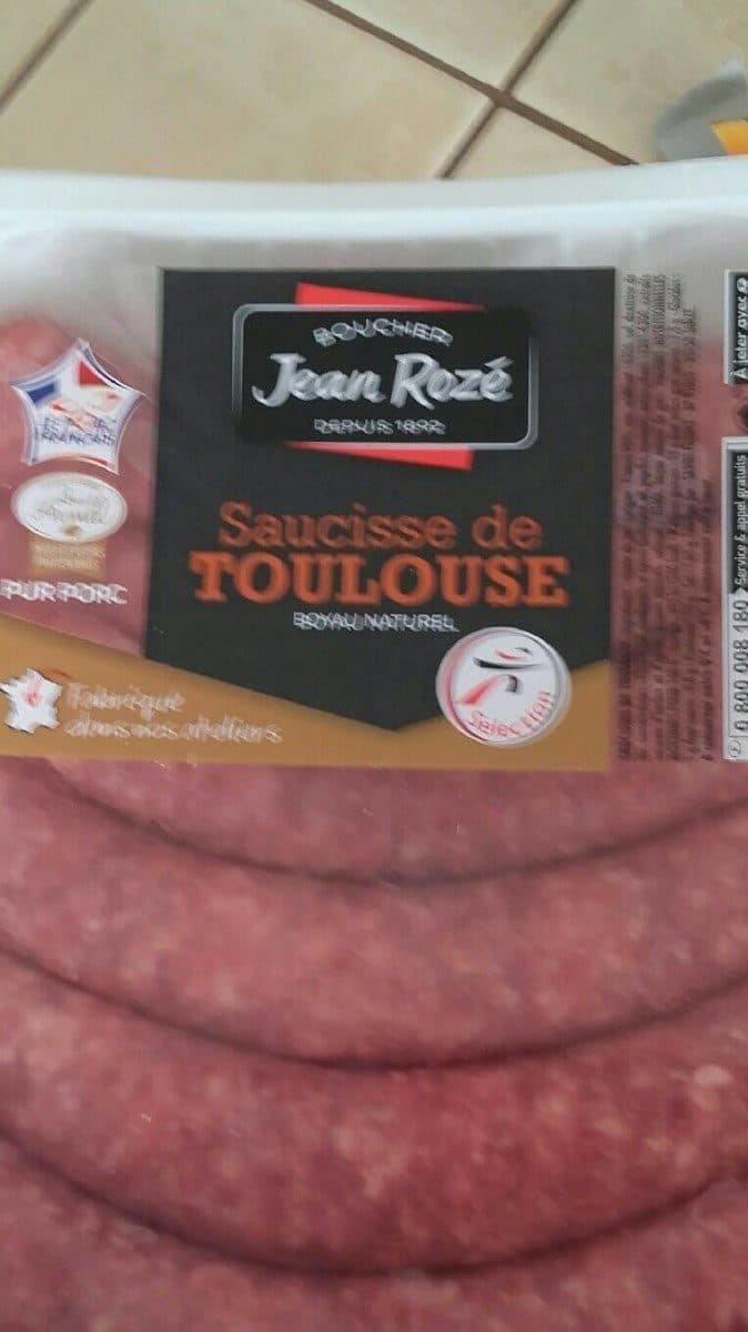 Open Food Facts Saucisse de toulouse packshot