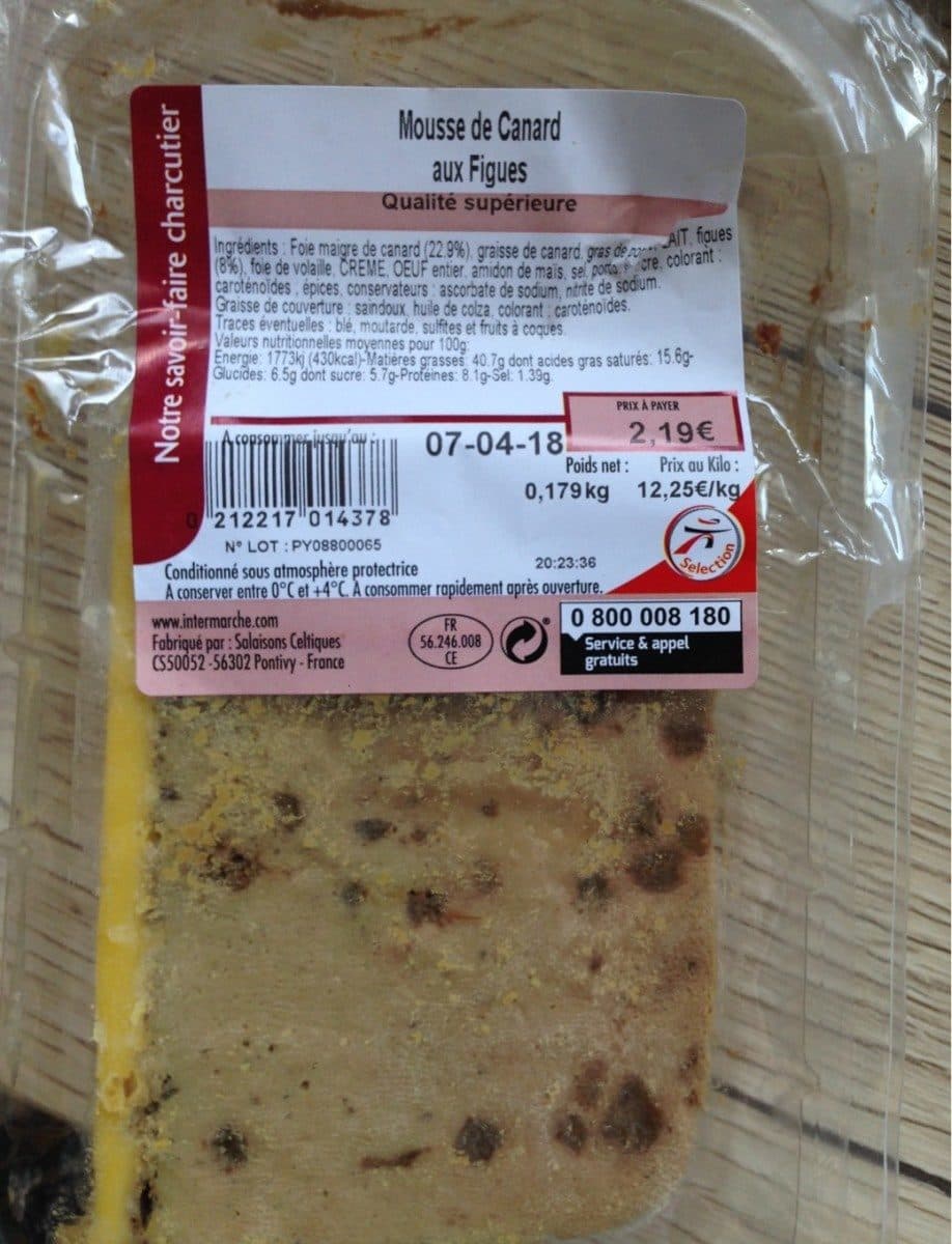 Open Food Facts Mousse de Canard aux Figues packshot