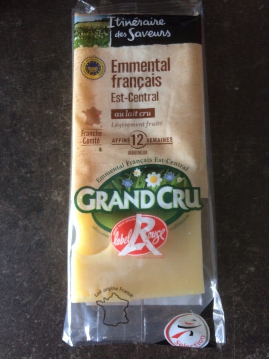 Open Food Facts Emmental français est-central au lait cru packshot