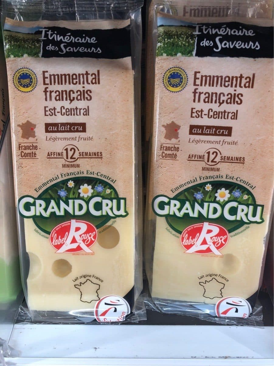 Open Food Facts Grand cru emmental Français Est-Central packshot