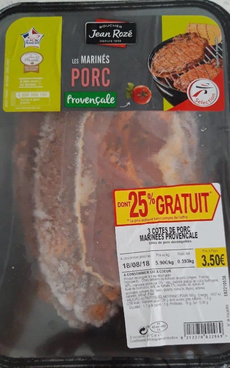 Jean Rozé Côtes de porc marinées provençale packshot