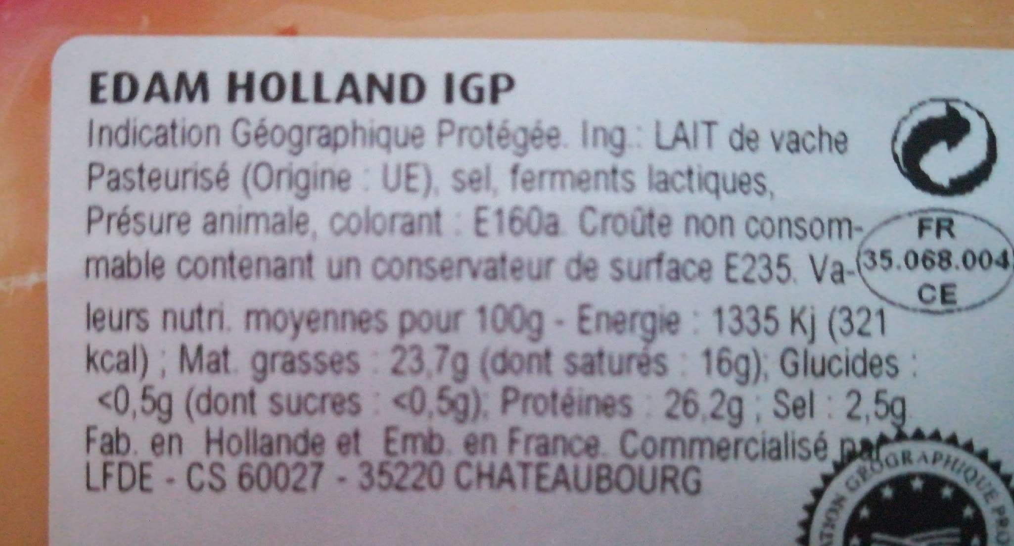 Open Food Facts Edam jeune packshot