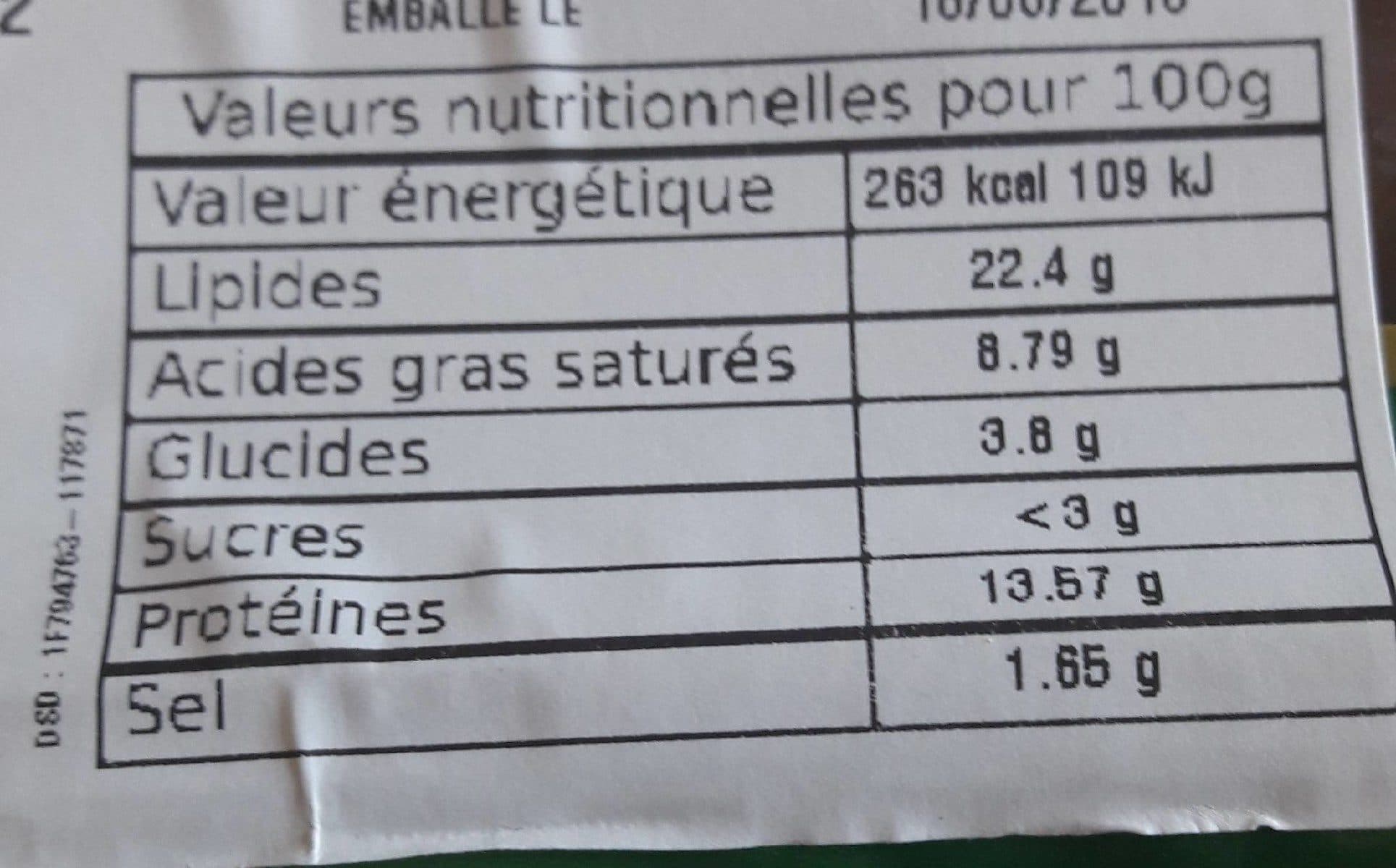 Open Food Facts Boudin noir aux oignons artisanal packshot