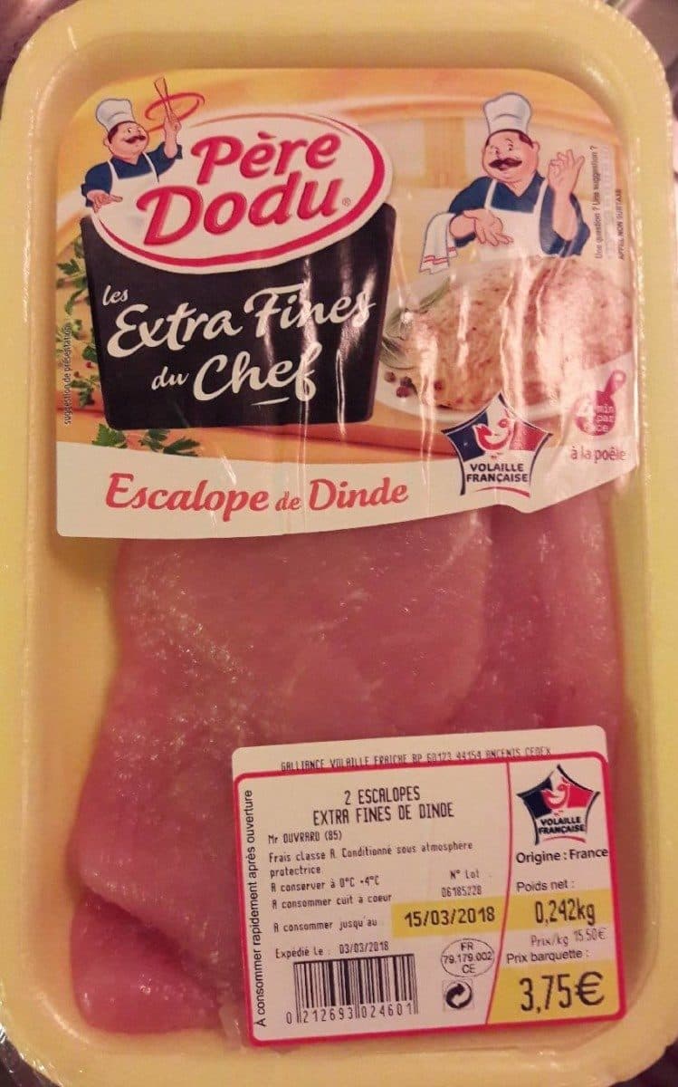 Open Food Facts Escalope extra fine de dinde packshot