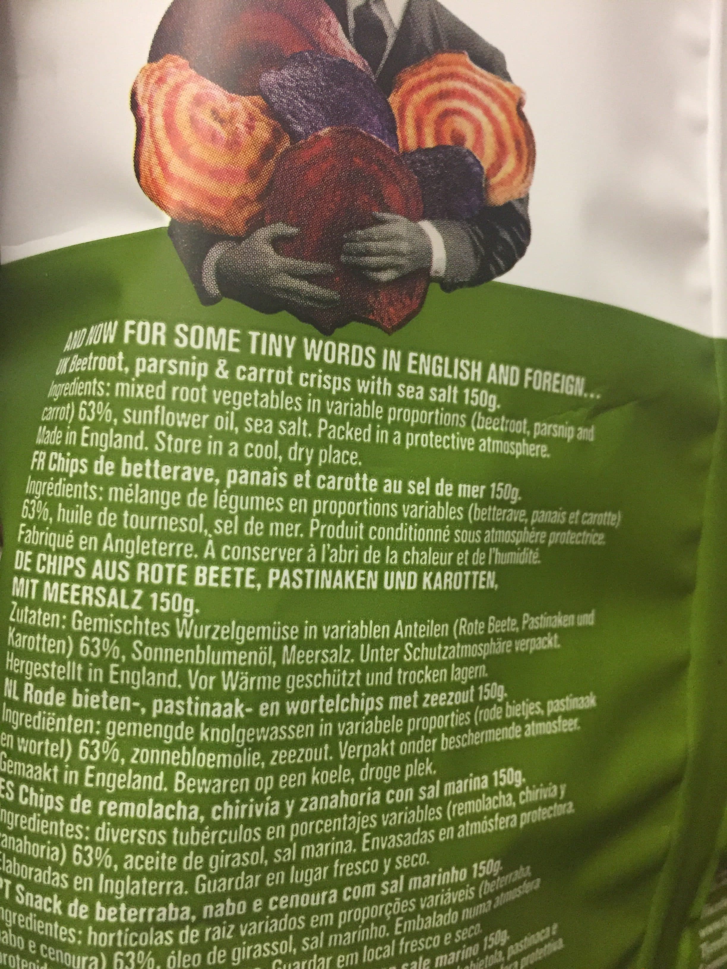 Tyrrells Veg Crisps packshot