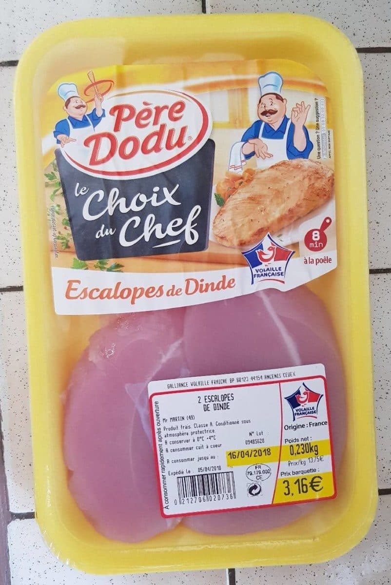 Open Food Facts Escalopes de dinde packshot