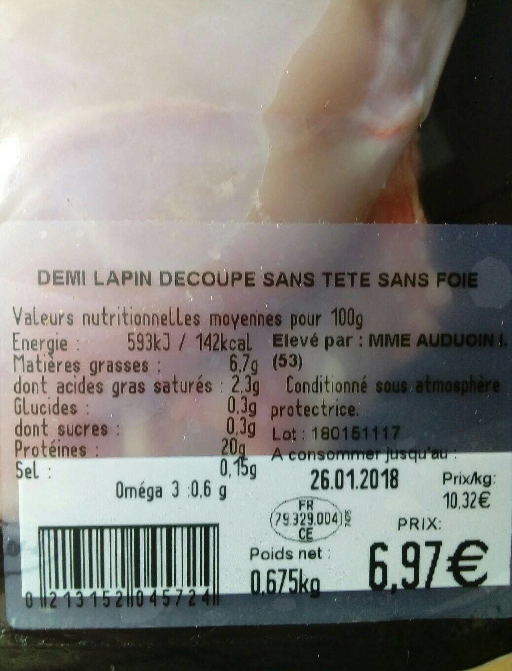 La Nouvelle Agriculture Découpe de lapin packshot