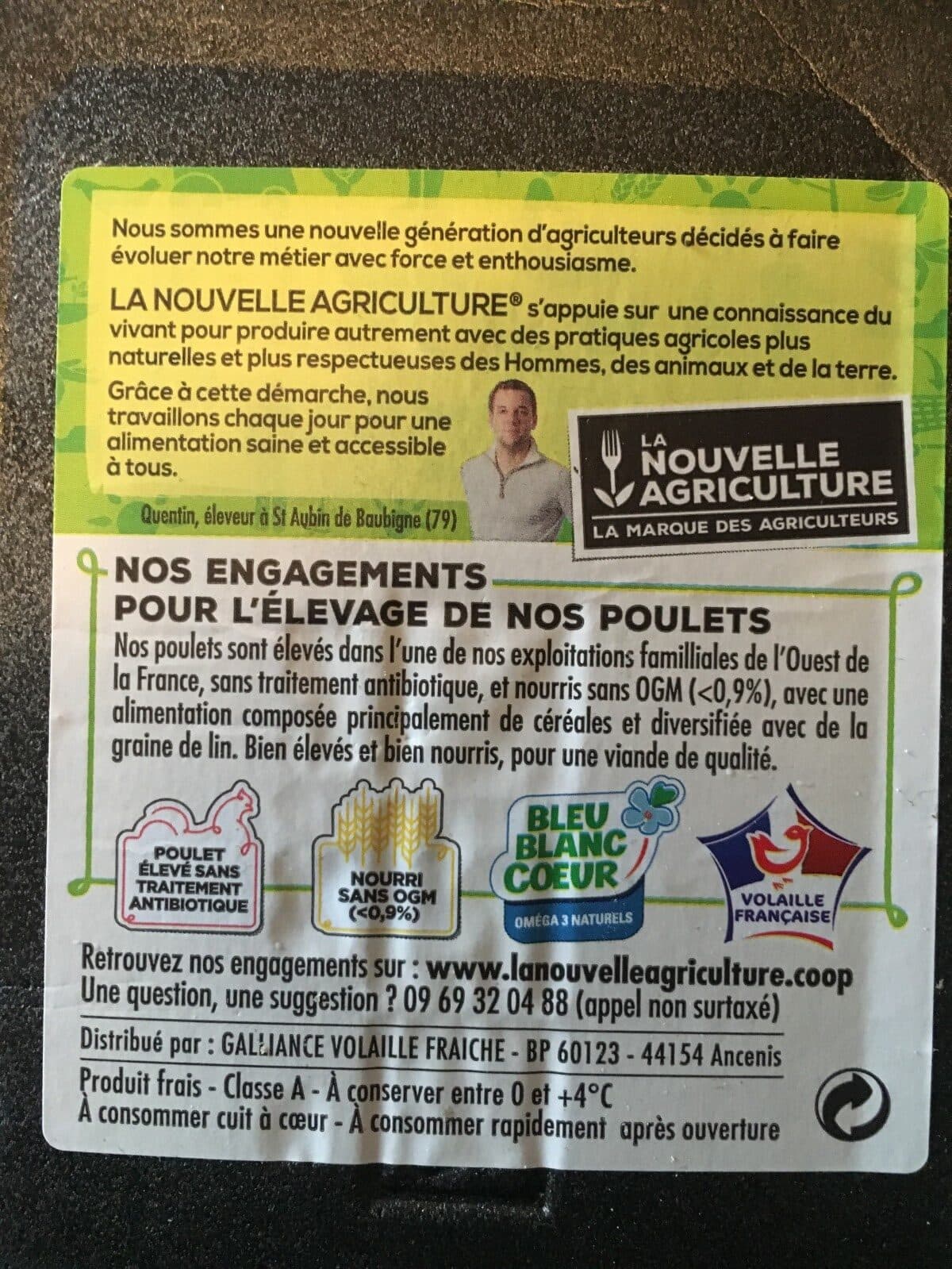 La Nouvelle Agriculture FILETS DE POULET packshot
